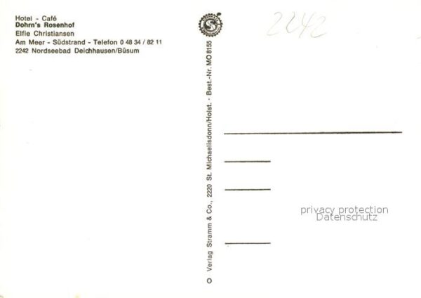 Buesum Nordseebad Hotel Cafe Dohrns Rosenhof – Bild 2