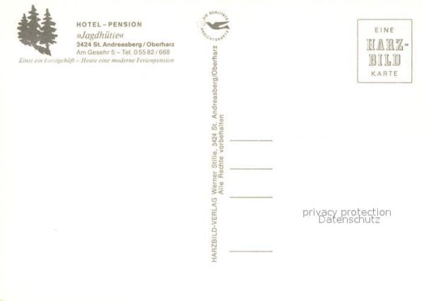 Andreasberg Harz St Hotel Pension Jagdhütte – Bild 2