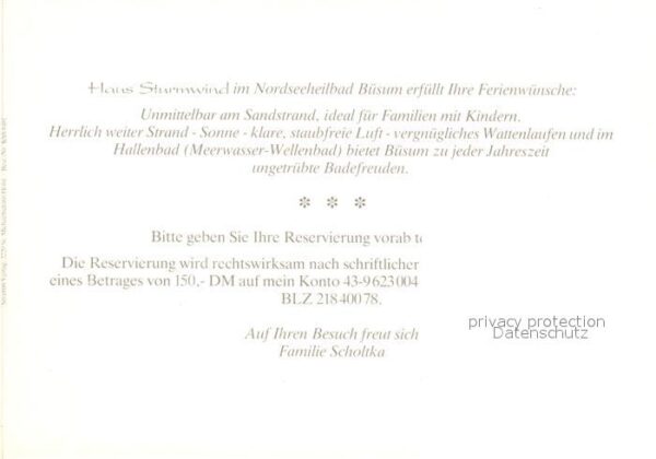 Buesum Nordseebad Appartements Haus Sturmwind – Bild 2