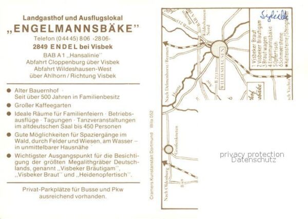 Endel Vechta Landgasthof Engelmannsbäke – Bild 2