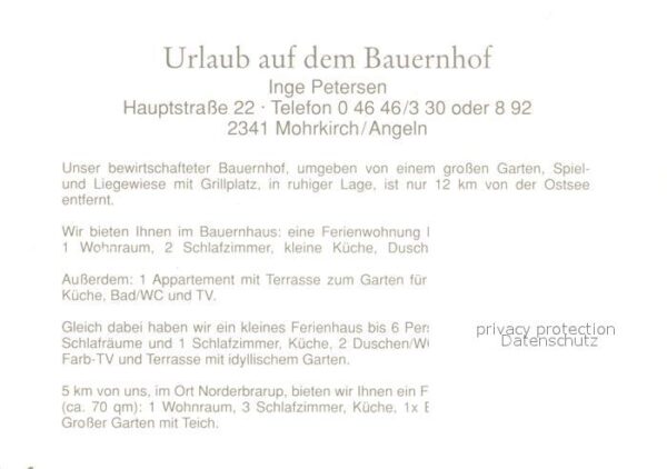 Mohrkirch Ferienbauernhof Petersen – Bild 2