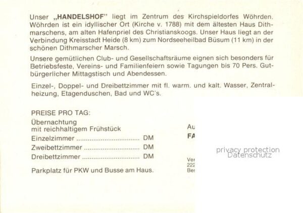 Woehrden Dithmarschen Hotel Handelshof – Bild 2