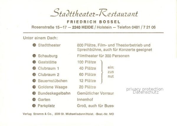 Heide Holstein Stadttheater Restaurant – Bild 2