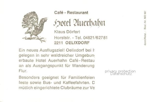 Oelixdorf Hotel Auerhahn Restaurant – Bild 2