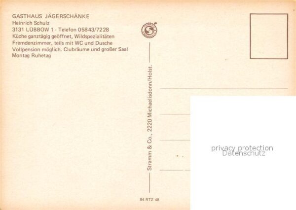 Luebbow Gasthaus Jägerschänke Fachwerk – Bild 2