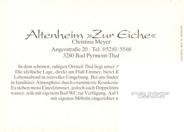 Thal Bad Pyrmont Altenheim Zur Eiche – Bild 2