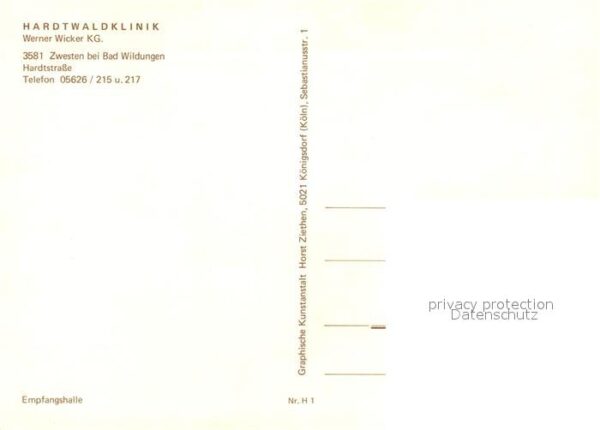 Zwesten Bad Wildungen Hardtwaldklinik – Bild 2
