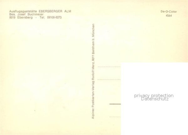 Ebersberg Oberbayern Ausflugsgaststätte Ebersberger Alm – Bild 2