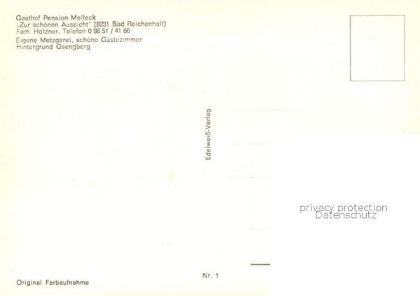 Bad Reichenhall Gasthof Pension Melleck – Bild 2