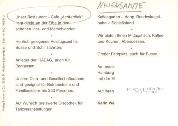 Neuengamme Restaurant Cafe Achterdiek – Bild 2