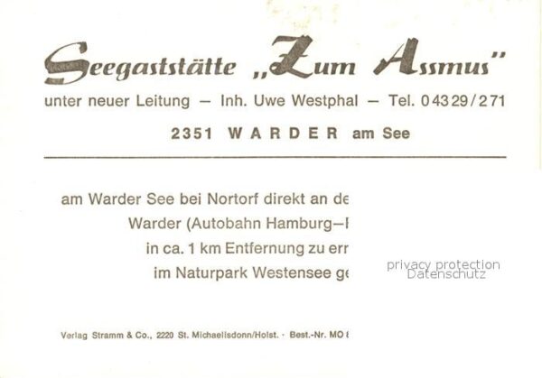 Warder Neumuenster Seegaststätte Zum Assmus – Bild 2