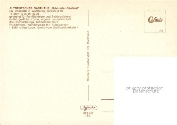 Coesfeld Altdeutsches Gasthaus Schnieder Bauland – Bild 2