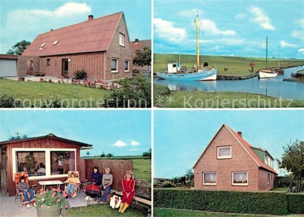 Kaiser-Wilhelm-Koog Urlaub auf dem Lande Ferienhäuser Boote