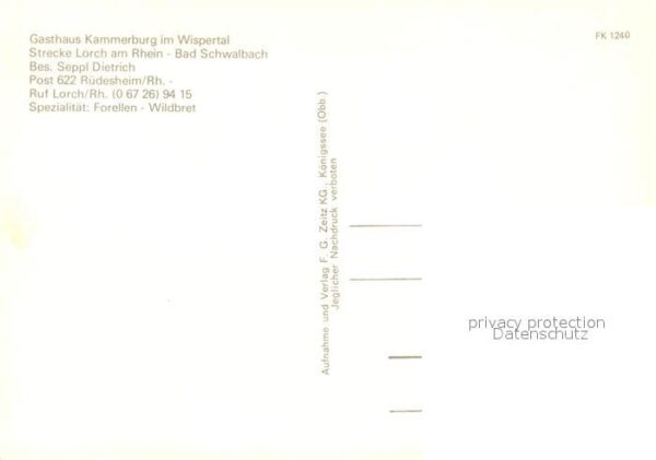 Ruedesheim Rhein Gasthaus Kammerburg – Bild 2
