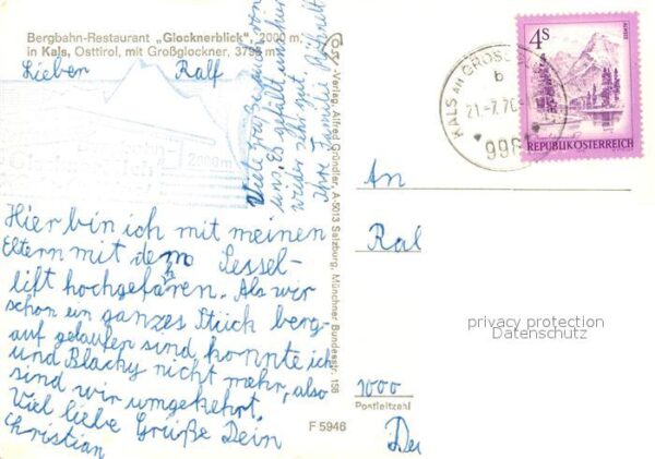 Kals Grossglockner Bergbahn-Restaurant Glocknerblick – Bild 2