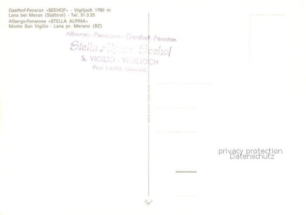 Vigiljoch Pension Seehof – Bild 2