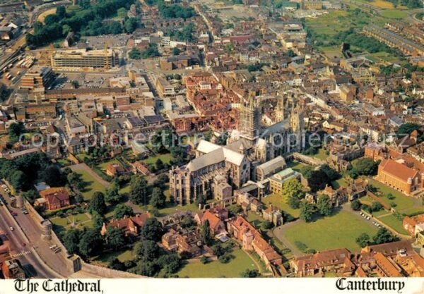 Canterbury Kent Fliegeraufnahme Cathedral