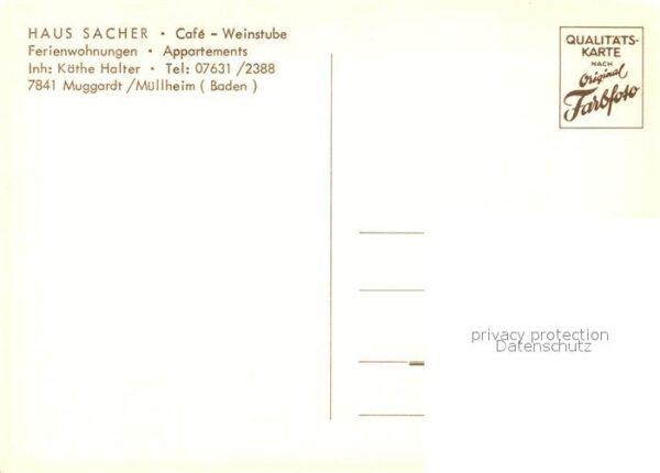 Muggardt Haus Sacher – Bild 2