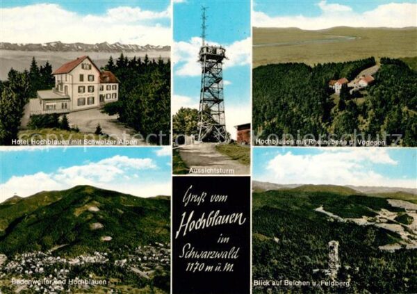 Badenweiler Hotel Hochblauen Aussichtsturm Feldberg
