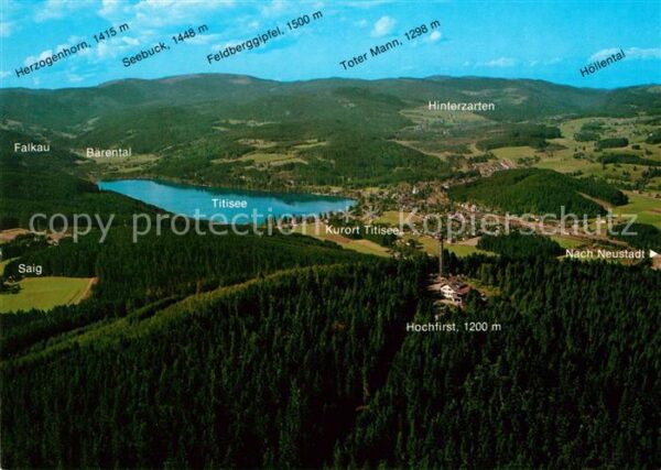 Titisee Hochfirst Bärental Falkau Fliegeraufnah