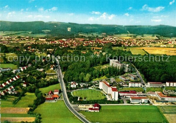Bad Driburg Fliegeraufnahme Sanatorium Berlin Rosen