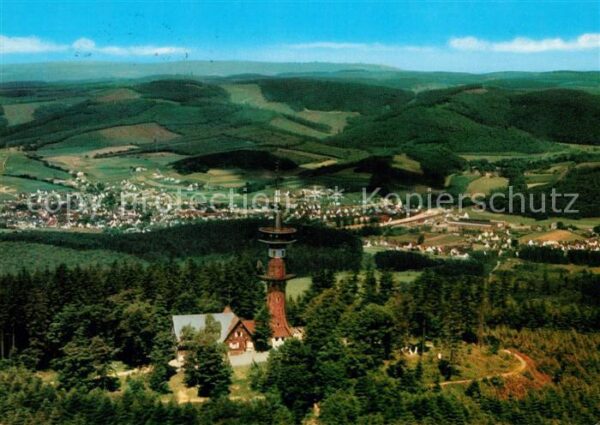 Littfeld Westfalen Fliegeraufnahme Kindelsberg Turm