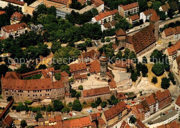 Nuernberg Fliegeraufnahme Kaiserburg