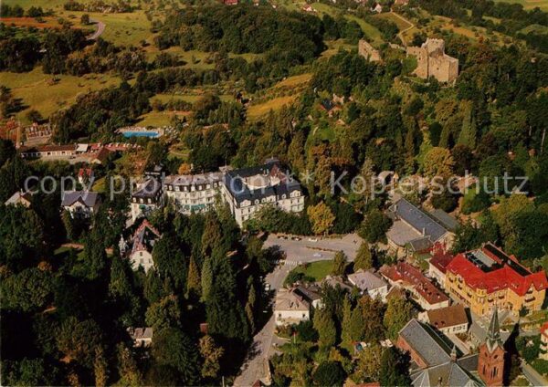 Badenweiler Fliegeraufnahme Burgruine