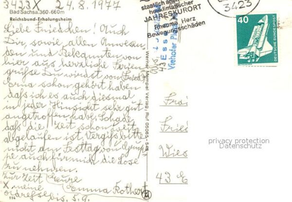 Bad Sachsa Harz Reichsbund-Erholungsheim – Bild 2