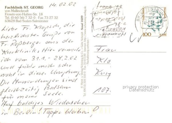 Salmuenster Bad Soden Fachklinik St. Georg – Bild 2