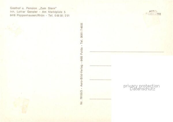 Poppenhausen Rhoen Gasthof Zum Stern – Bild 2
