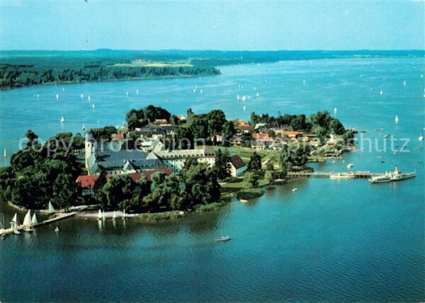 Fraueninsel Chiemsee Fliegeraufnahme Kloster Frauenwörth