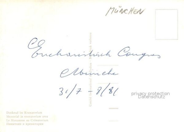 Muenchen Denkmal Den Toten zur Ehr den Lebenden – Bild 2