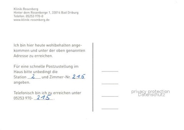 Bad Driburg Klinik Rosenberg – Bild 2