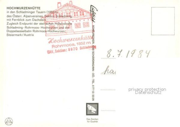 Schladming Obersteiermark Hochwurzenhütte Dachstein – Bild 2