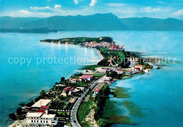 Sirmione Lago di Garda Fliegeraufnahme