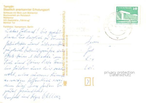 Templin Schleuse Mühlentor HO Gaststätte Fährkr – Bild 2
