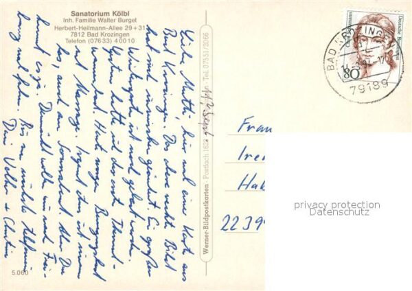 Krozingen Bad Sanatorum Kölbl – Bild 2