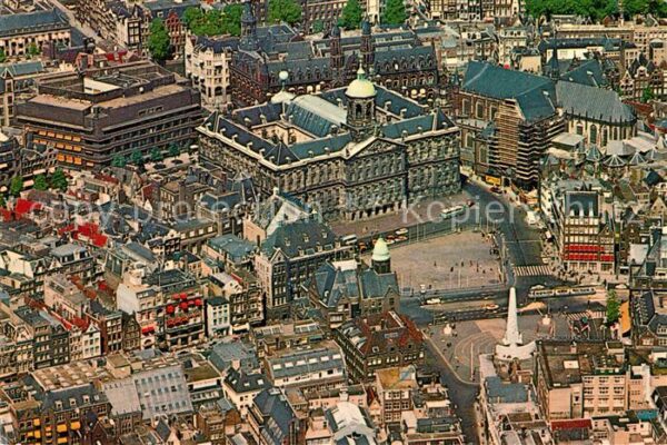 Amsterdam Niederlande Königspalast Fliegeraufnahme