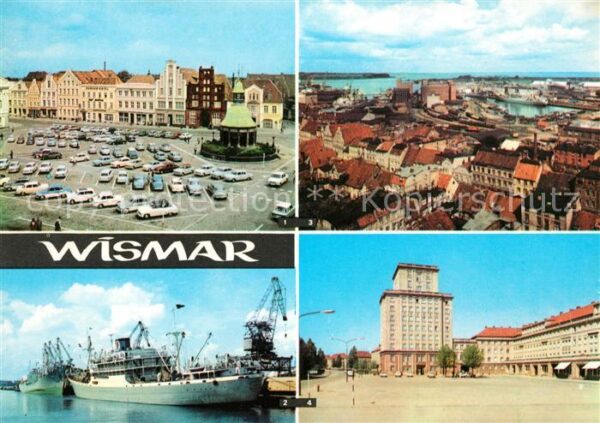 Wismar Mecklenburg Markt Überseehafen Hafen Platz des Frie