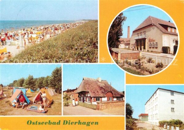 Dierhagen Ostseebad Strand FDGB Erholungsheim Ernst Morist