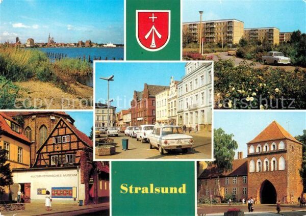 Stralsund Mecklenburg Vorpommern Leninplatz Hafen Friedrich Wolfstraße K