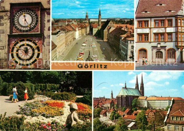 Goerlitz Sachsen Rathausuhren Reichenbacher Turm Leninpl