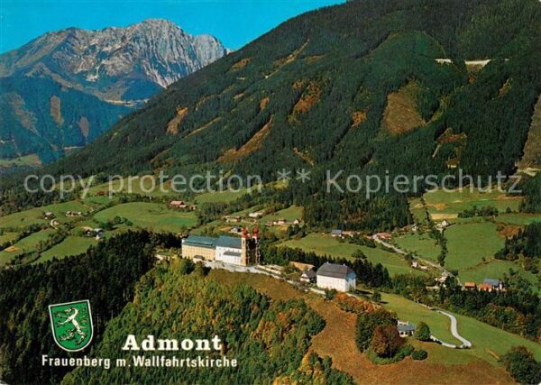 Admont Steiermark Fliegeraufnahme Frauenberg Wallfahrtski