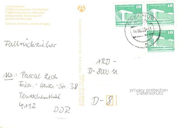 Oberhof Thueringen Lütschetalsperre FDGB Erholungsheim Fri – Bild 2