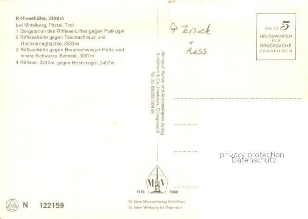 Mittelberg Pitztal Tirol Rifflseehütte – Bild 2