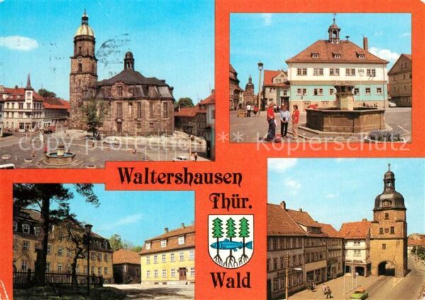 Waltershausen Gotha Stadtkirche Rathaus Markt Salzmannschul