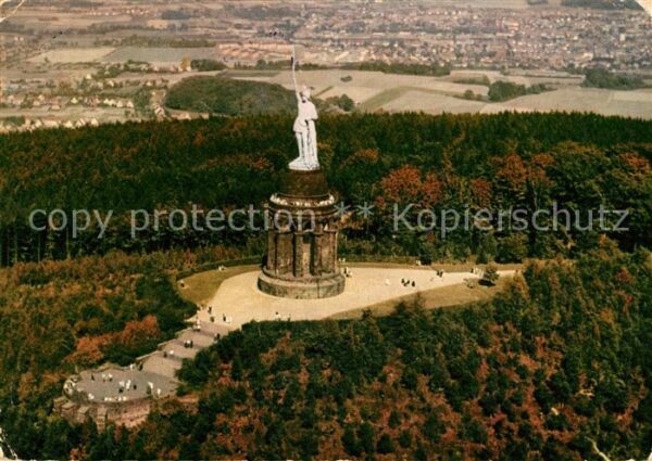 Teutoburgerwald Fliegeraufnahme Hermannsdenkmal