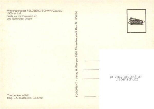 Feldberg Schwarzwald Fliegeraufnahme Seebuck Fernsehturm Sch – Bild 2