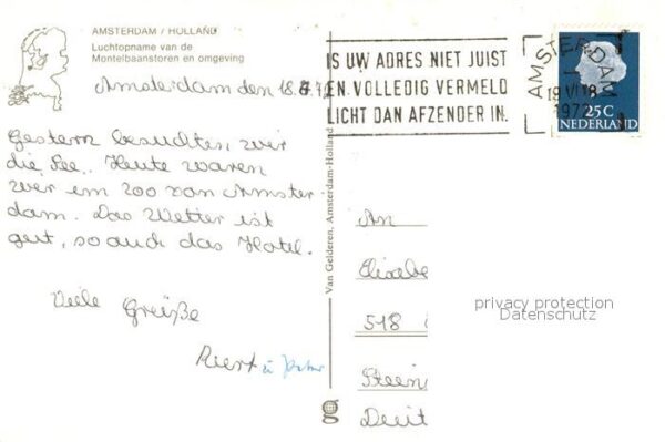 Amsterdam Niederlande FliegeraufnahmeMontelbaanstoren – Bild 2